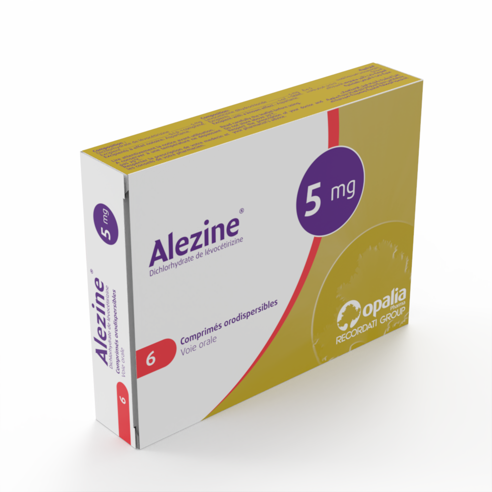 ALEZINE 5 mg Orodispersible tablet Box of 6